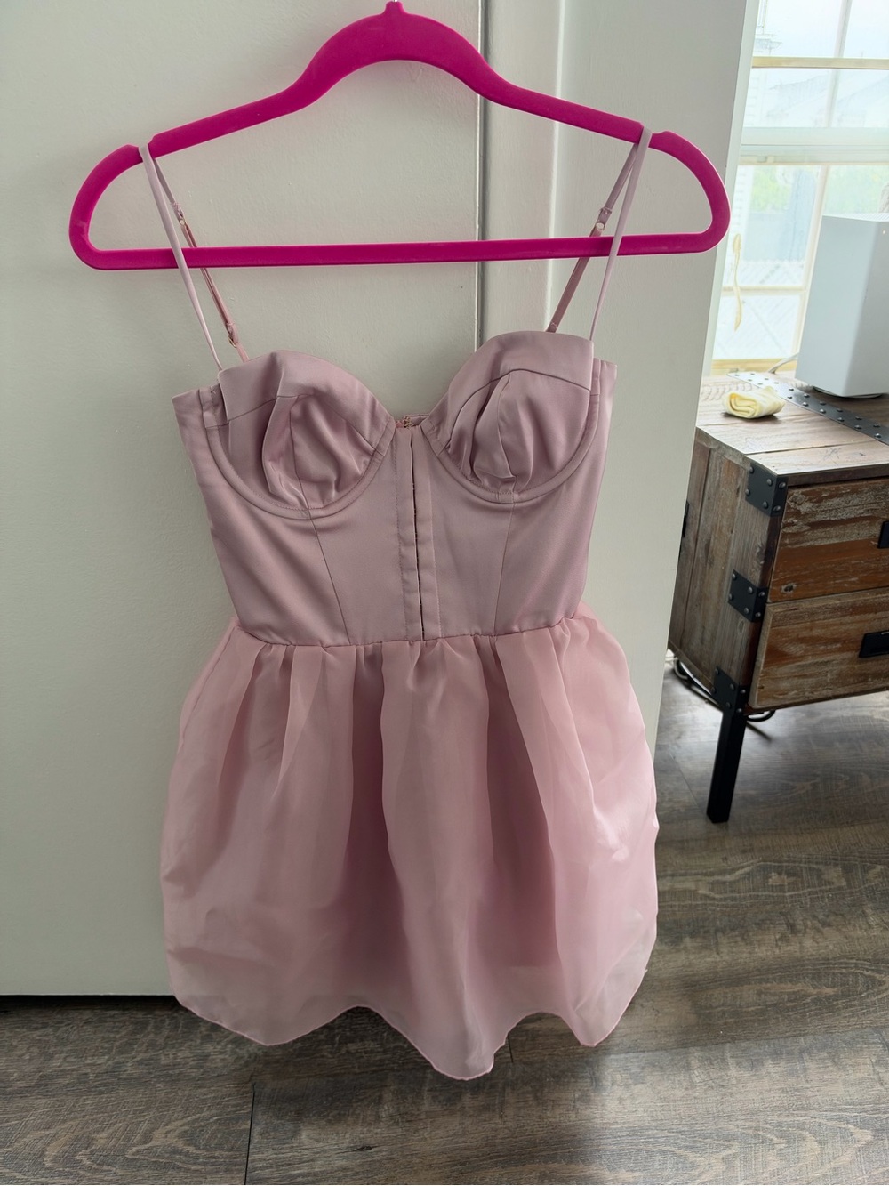 Oh Polly Light Pink Mini Dress